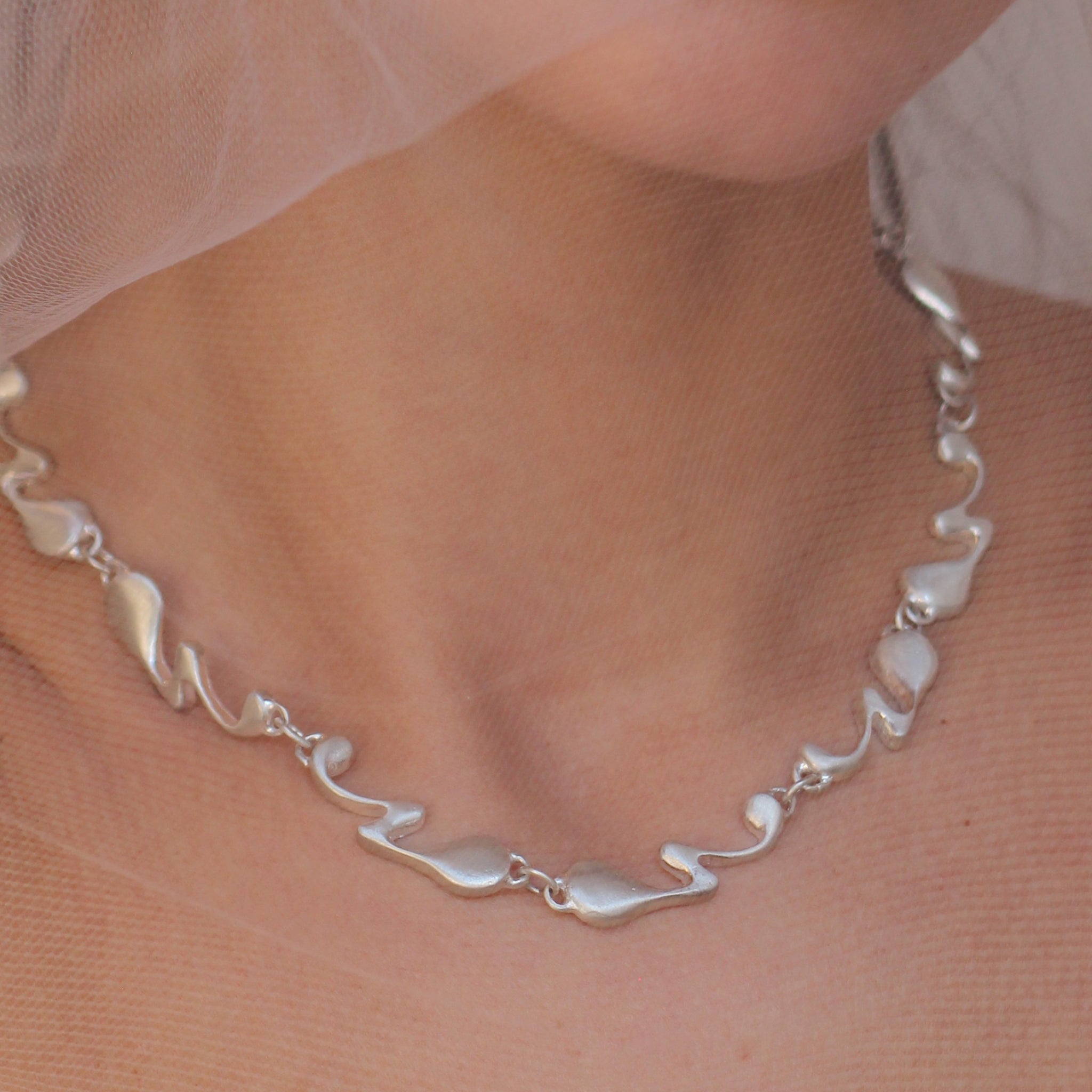 Femme Fatal Choker Cast in Sterling Silver